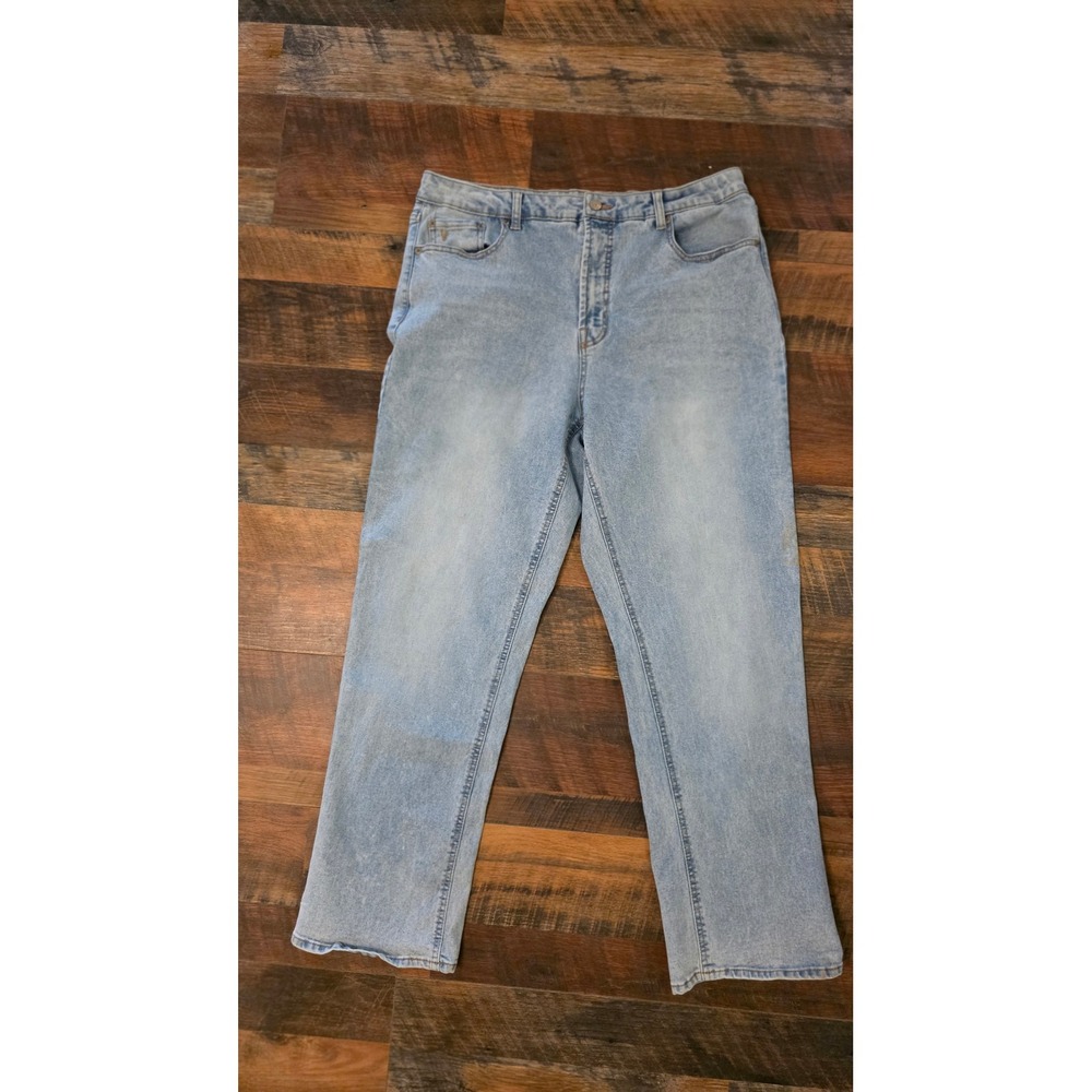 Frye Womens Light Wash High Rise Straight Leg Denim Jeans Size 12/31